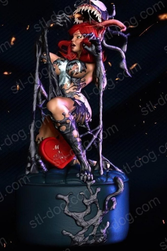 毒液 玛丽·简 (Venomized Mary Jane) 3D打印图纸